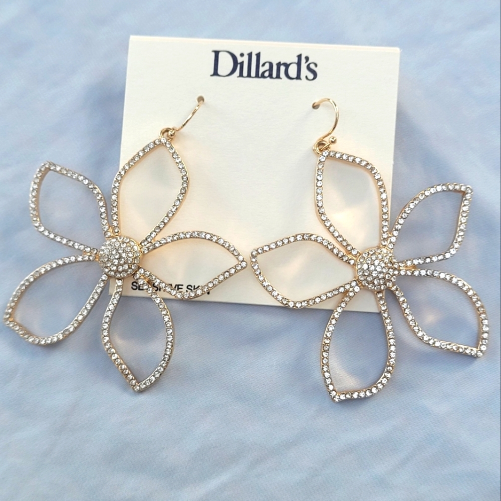 Dillard's Flower Drop Earrings
